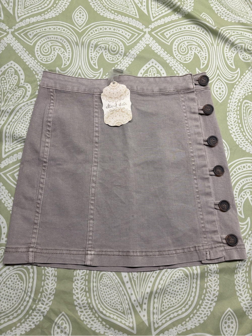⚛️NWT Altar'd State Button-Accent A-Line Skirt